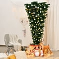 thumbnail image 1 of Gymax 7ft Artificial Upside Down Christmas Tree Holiday Decoration w/ Metal Stand, 1 of 10