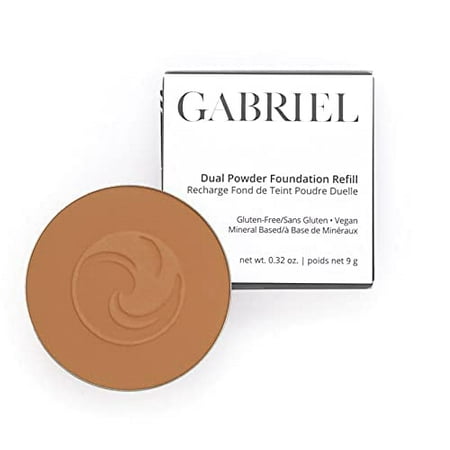 Paraben Free, Vegan, Gluten-free, Cruelty-free, Non GMO, Pressed mineral powder, (REFILL Deep Beige)