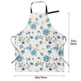 thumbnail image 5 of Bingfone Rose Flowers Apron Gifts For Men, Women Professional Grade Chef Apron for Kitchen,BBQ & Grill, 5 of 8