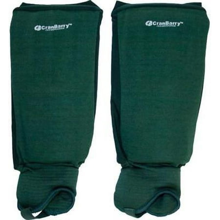CranBarry Deluxe Field Hockey Shinguards, ADULT (pair), Dark Green