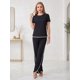 thumbnail image 2 of Conjunto 2 Piezas, Blusa Manga Corta y Pantalón Recto con Abertura, Estilo Elegante y Moderno para Mujer, 2 of 5