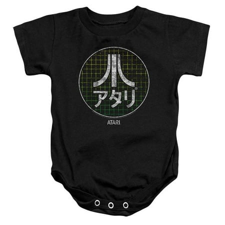 

Trevco ATRI102-SS-4 Atari & Japanese Grid Infant Cotton Snapsuit Black - Extra Large - 24 Months