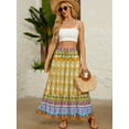 thumbnail image 4 of Bsubseach Ethnic Pattern Long Dress for Women Boho Casual Skirts with Pockets, 4 of 7