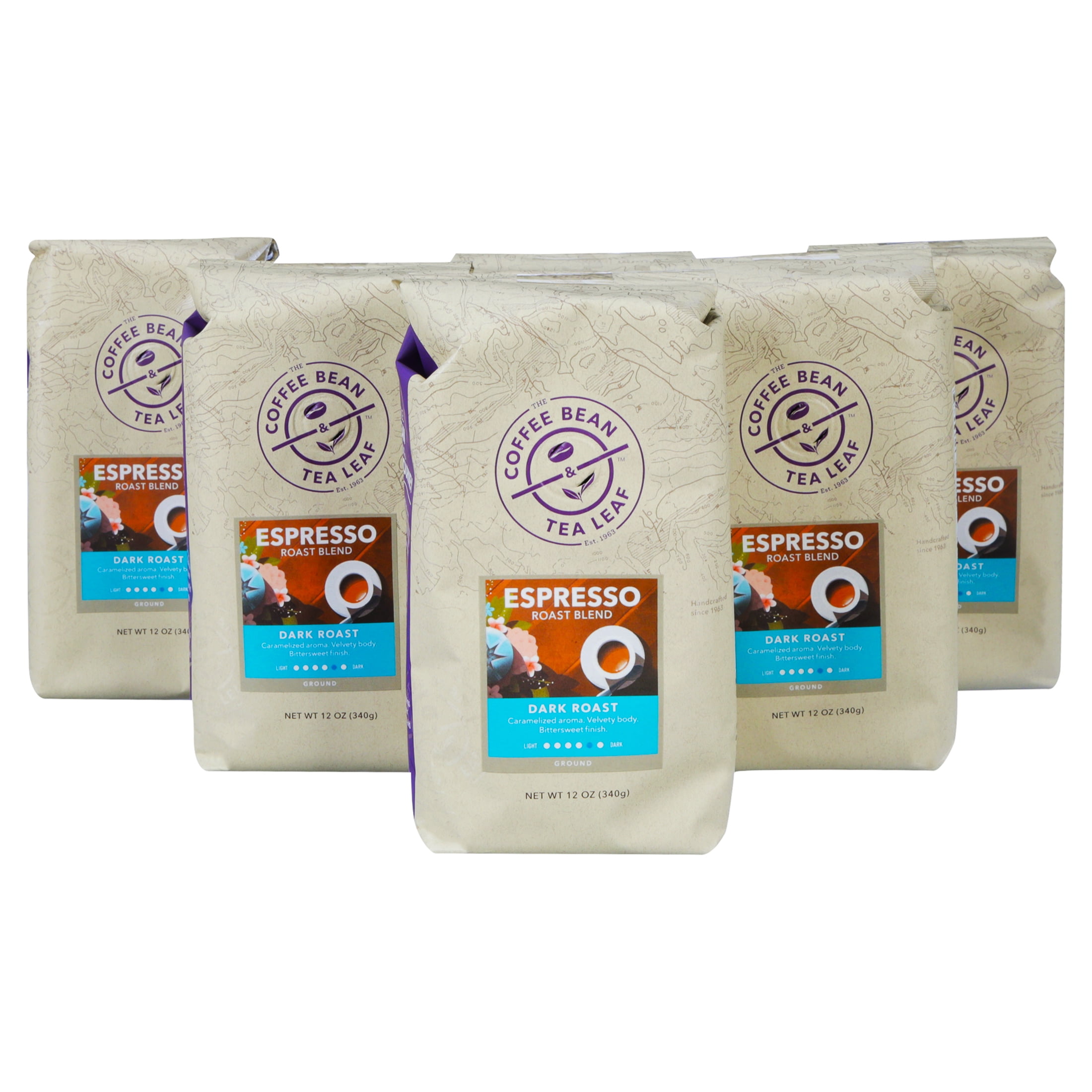 The Coffee Bean & Tea Leaf Espresso Dark Roast Ground Coffee 12 oz. Bag