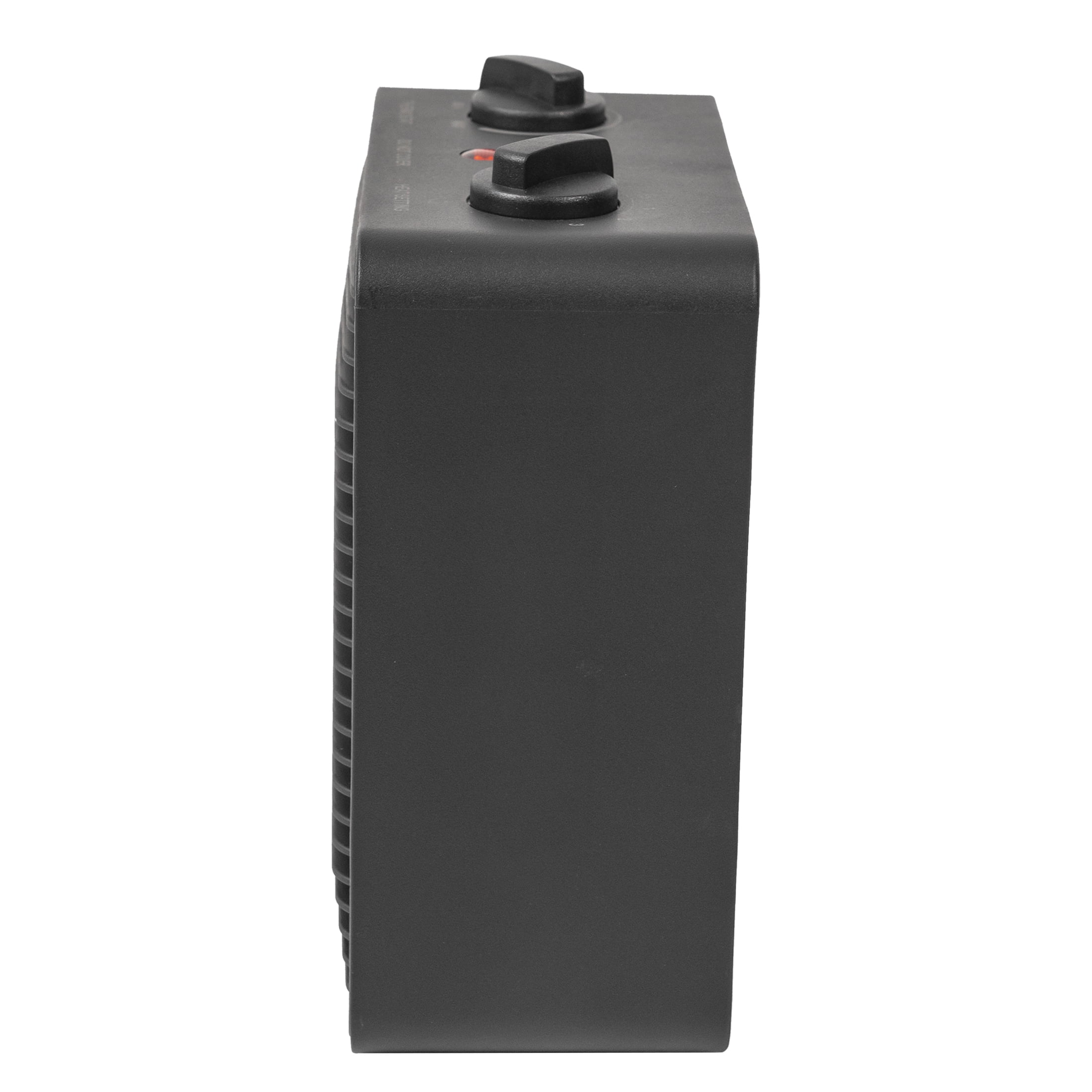 Sunko Black 1500W Electric 2-Speed Forced Air Heater with Adjustable Thermostat