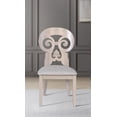 thumbnail image 4 of Home Design Rahma 7-Piece Dining Set, Warm Gray/Taupe, Rectangular Table with Decorative Back Cushioned Chairs, Classic Style, 4 of 5