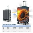 thumbnail image 4 of Balery Sunset Coast Sunflower Funda de equipaje, fundas para maletas, elástica, lavable, protector de maletas, compatible con maletas de 18 a 32 pulgadas-X-Large, 4 of 7