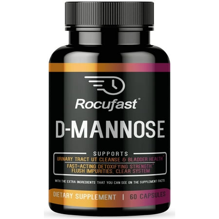 D-Mannose Capsules 1400mg 60 Count - Urinary Tract Health for Women Best D Mannose with Cranberry Bladder Support - Dmannose Cranberry Capsules for UTI Urinary Tract Health for (Best Way To Prevent A Uti)