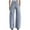 Light Blue, variant on Women Solid Color Retro Washed Mid-Waist Loose Pleated Banana Style Versatile Jeans Active Athletic Casual Bottoms