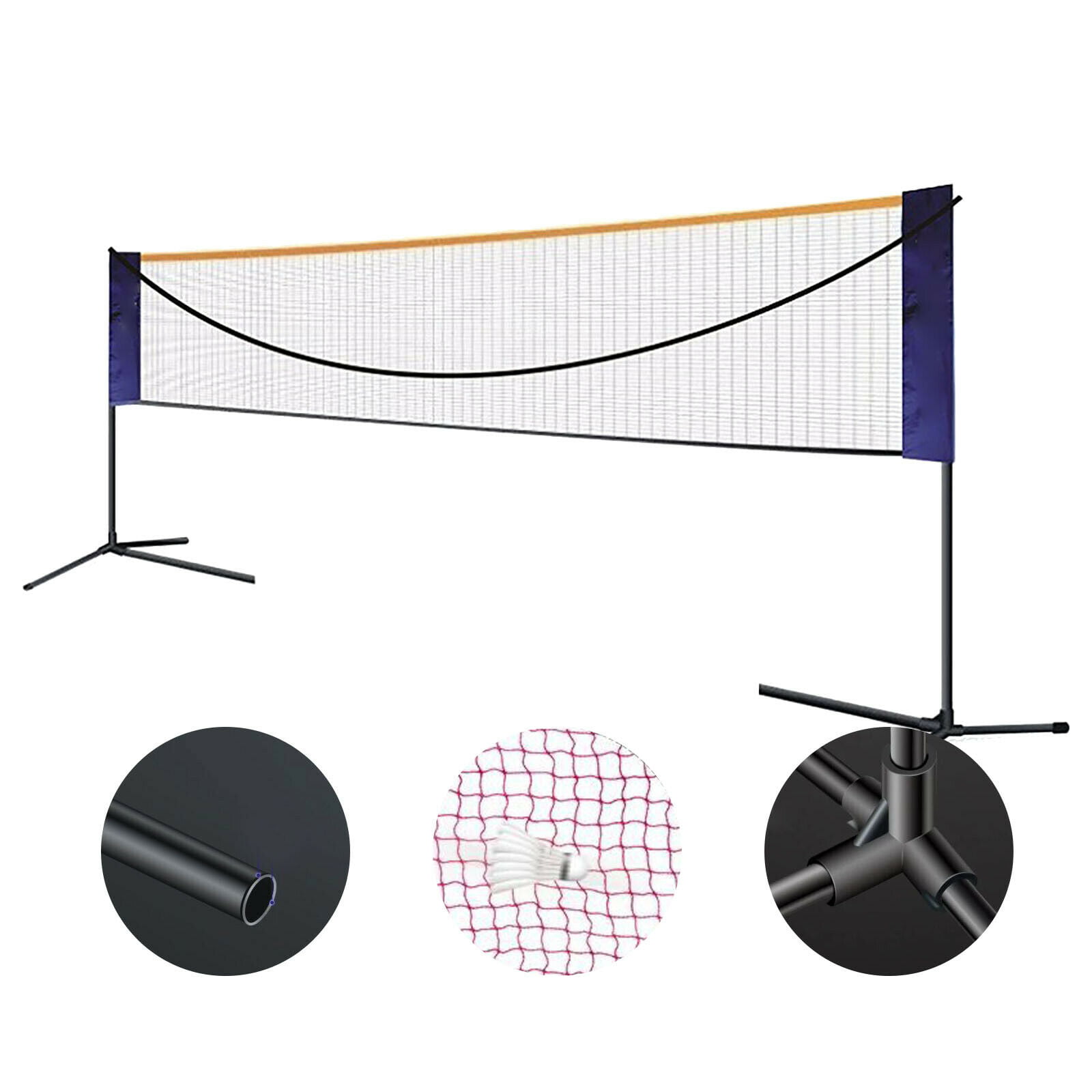 20ft Badminton Tennis Volleyball Net For Indoor Outdoor Beach Garden Portable 