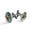 Color 2, variant on Men's Classic Stainless Steel, Colorful Hot Air Balloons Cufflinks Business Wedding Shirts, Black