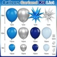 thumbnail image 2 of Blue Silver Balloon Arch Garland Kit, Navy and Pastel Blue Latex Party Balloons With Silver Star Foil Balloon for Birthday, Baby Shower, Wedding, Graduation, Anniversary Party Decor, 2 of 13