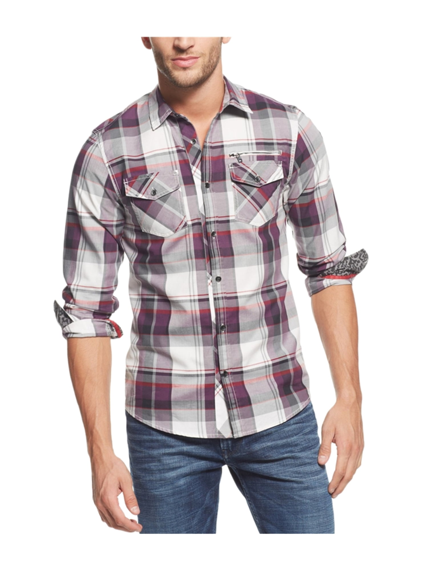 guess plaid shirt