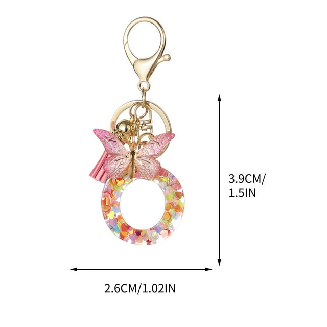 New English Letter Keychain Hanger Car Keychain Bag Accessories
