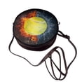 thumbnail image 4 of Lsque Tennis Ball In Fire And Water Pattern Shoulder Bag – Microfiber Leather Crossbody with Detachable Strap & Handle Ring, Waterproof & Durable, Elegant Everyday Carry, 4 of 5