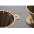 thumbnail image 2 of Filtro de café ATHIA Golden Dripper de acero inoxidable, oro rosa, 2 of 8
