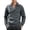 Dark Gray, variant on Delconic Mens Casual Fleece Lined Jacket Collared Motorcycle Style Outerwear Asymmetric Zip Long Sleeve Regular Fit Coat Black L