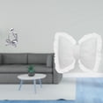 thumbnail image 2 of Figura de lector abstracto con bonito cojín de lazo, estatua de pensador moderno, funda de almohada con lazo suave, adorno artesanal único de resina y, 2 of 8