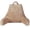 Beige, variant on Cheer Collection Backrest Reading Pillow - Plush Fiber Filled TV and Gaming Pillow with Armrest