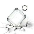 thumbnail image 3 of 2021 AirPods (3rd generation) Clear Case - TECH CIRCLE Hard Plastic Transparent Case Portable Lightweight Sturdy Carrying Cover Scratch Resistant Protective Rugged Holder Skin with Keychain (Black), 3 of 6