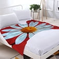 thumbnail image 3 of Cozy Flannel Blanket - Soft Warm Durable Design for Sofa Travel Bed & Chair - Perfect for Snuggling with Floral Patterns, 3 of 7