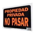 thumbnail image 2 of Letrero Pared Propiedad Privada No Pasar Hyko Plástico Negro, 2 of 3