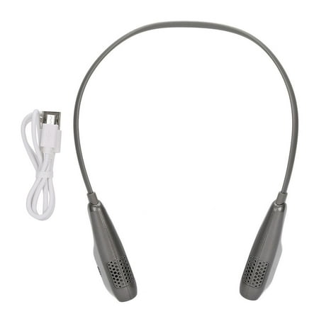 

clearance Mini Air Purifier Negative Ion Smoke Purifier Wearable Portable Necklace Air PurifierGray