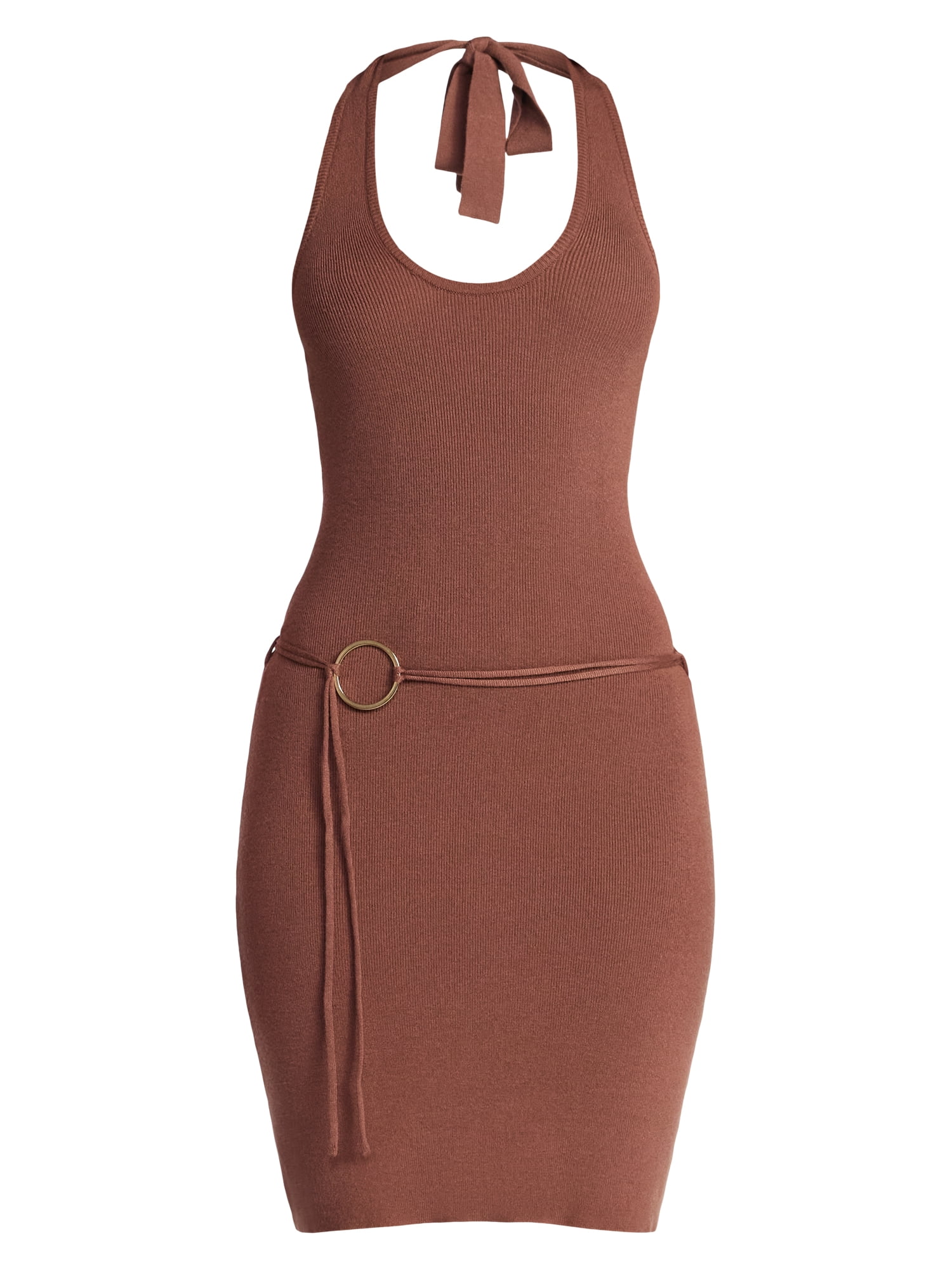 Madden NYC Sleeveless Halter Dress, Womens