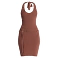 thumbnail image 5 of Madden NYC Sleeveless Halter Dress, Womens, 5 of 5