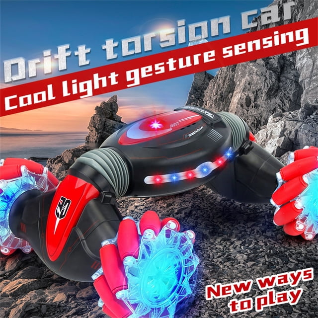 Fiudx Ofertas Flash Artículos En Oferta Led Navidad Truco Rc Coche Gesto Detección torsión Vehículo Deriva Coche Conducción Juguete
