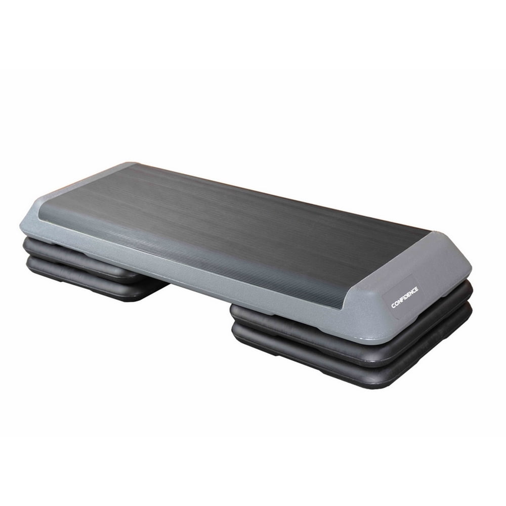 Confidence 3 Level 43" Adjustable Aerobic Step Non Slip Exercise Board