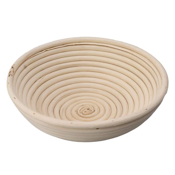 Cesta redonda para fermentar pan ANGGREK con placa de corte de ratán
