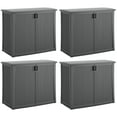 thumbnail image 1 of Suncast Coffre de Rangement Extérieur pour Terrasse avec Tablette Ajustable, (Lot de 4), 1 of 10