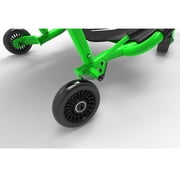 EzyRoller: Classic X - Green - Ride-On Scooter, Cambering Motion, Pedal Free Cart, Hand Brakes, Extendable Frame, 154lb Capacity, Kids Ages 4+