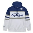 thumbnail image 2 of Men's Mitchell & Ness White/Blue Toronto Maple Leafs Head Coach Pullover Hoodie, 2 of 5