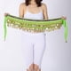 thumbnail image 1 of Danza del Vientre Bufanda de Cadera Envoltura Cinturón de Cadera para Danza del Vientre Ropa Brillante Falda con Borla de Lentejuelas para Actuación, Verde claro Fernando Bufanda de cadera, 1 of 8