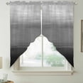 thumbnail image 5 of Gradient Black Swag Valances for Windows 2 Pack Abstract Black Grey White Gradient Water Ripples Swag Kitchen Curtains 63 Inches Long Rod Pocket Short Window Treatment for Kitchen Bathroom 36"x63", 5 of 9