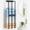 thumbnail image 4 of Towel Storage Rack, Towel Storage Holder Iron Alloy 3 Bar Design Large Capacity Sturdy  for Shower Room, 4 of 7