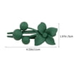 thumbnail image 2 of MOVTOTOP Stylish Green ABS Hair Clips for Decor with Strong Grip and Durability 3pcs, 2 of 7
