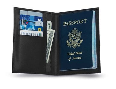 Fabric Personalized Horizontal Stripe Passport Holder