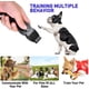 thumbnail image 2 of Clicker y silbato de entrenamiento para perros en uno, refuerzo positivo constante para cachorros, corrige comportamientos no deseados, paquete de 2 (blanco + negro) Feliz Sencillez, 2 of 3