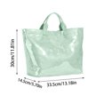 thumbnail image 3 of Nmdmisc PVC Tote Bag for Women,Large Work Tote Bag for Women,Letter Print Tote Bag,Favorite Tote Bag (Green), 3 of 8