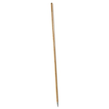 Metal Tip Threaded Hardwood Broom Handle, 1 1/8 Dia X 60, Natural | Bundle of 5 Each