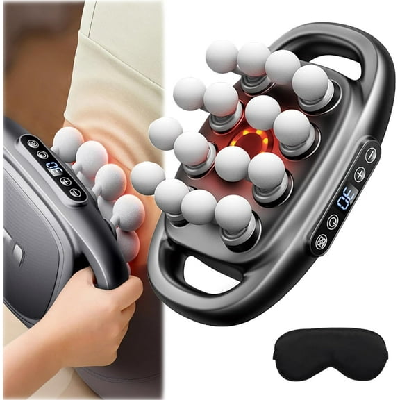 Deep Tissue Massager, Needsary Multi Head Massage Gun, 2025 New 16/8-Head Portable Electric Quiet Muscle Massager Gun for Back, Arms, Waist, Shoulders, Legs, Foot Relax(16 Head)