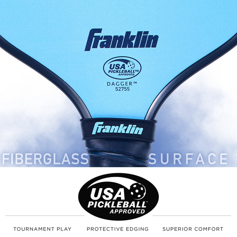 Franklin Sports 2 Player Pickleball Paddle + Balls - Fiberglass