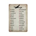 thumbnail image 1 of Pilot Code Metal Sign Metal Tin Sign Vintage Wall Decoration Metal Plaques 12"x8" Inch, 1 of 4