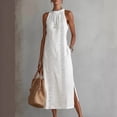 thumbnail image 2 of HAJWOH White Dress for Graduation for Women Elegant Grad Dresses Fashion Petite Dresses Cute Summer Dresses Wedding Dresses Modest Dresses White M, 2 of 5