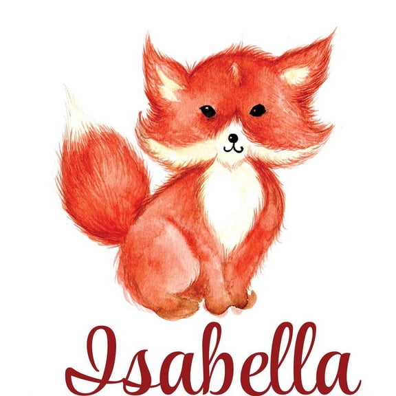 Personalized Name Vinyl Decal Sticker Custom Initial Wall Art Personalization Decor Sticker Fox Animal Kids Bedroom 10 Inches X 10 Inches