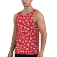 thumbnail image 2 of Gukieu Hohoho3 Print Men's Quick Dry Fitness Vest, Round Neck Sleeveless Fitness Bodybuilding Top-Small, 2 of 7