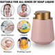 thumbnail image 5 of Dispensador de jabón de manos en loción de cerámica, bomba fácil de presionar, dispensador de desinfectante de manos para baño recargable, 5 of 5